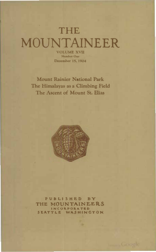 The Mountaineer 1924 cover